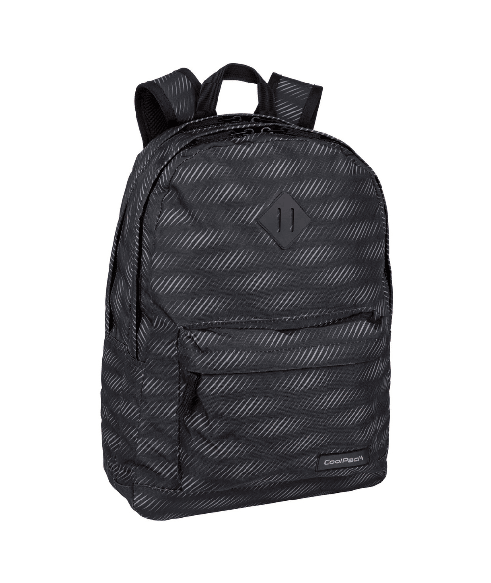 Plecak młodzieżowy szkolny CoolPack Scout OBSYDIAN męski lekki 27L czarny we wzory