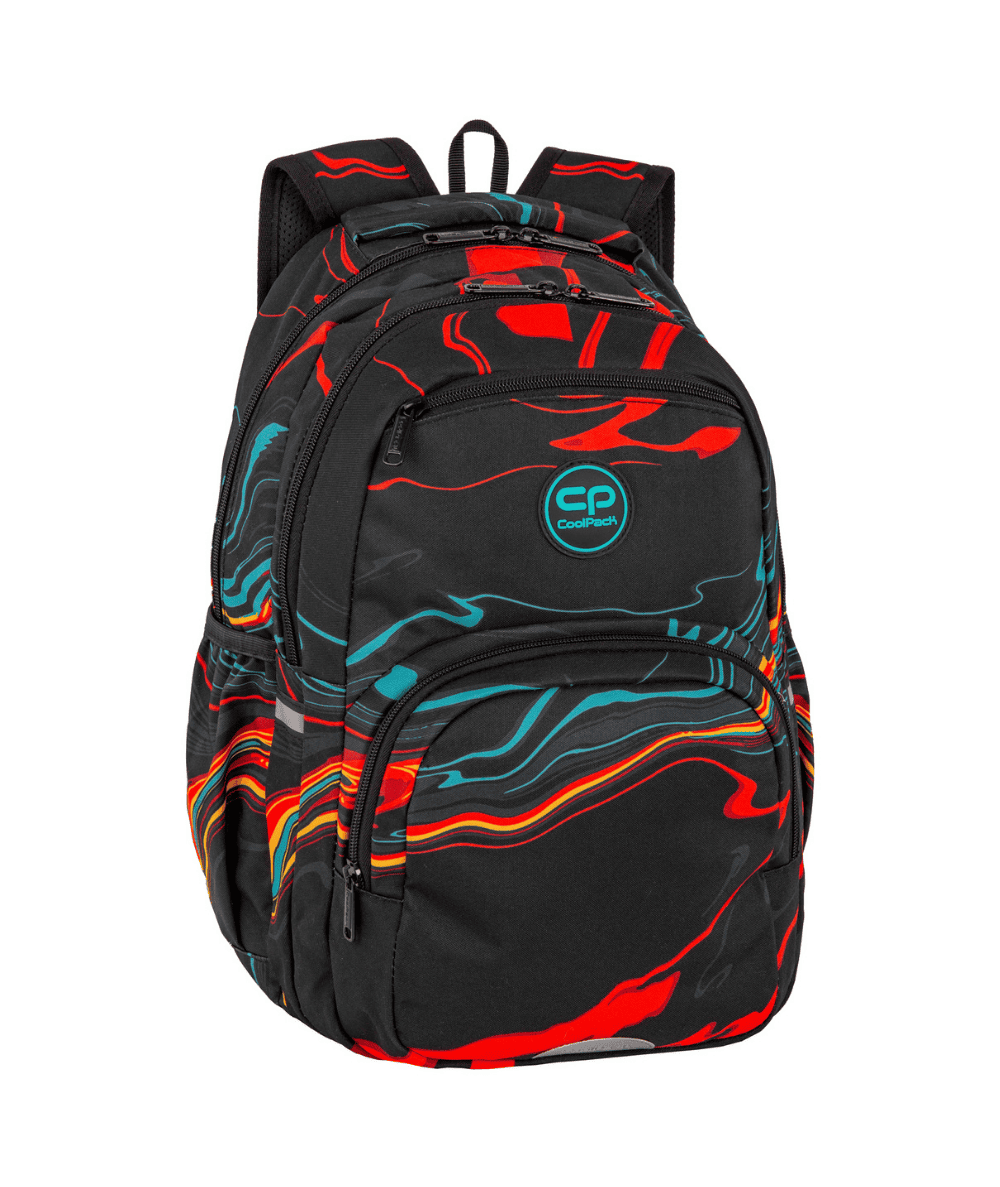Plecak młodzieżowy CoolPack PICK AMBER czarny w fale 23L do szkoły
