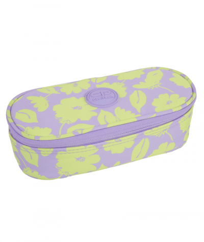 Pi&oacute;rnik szkolny z klapką CoolPack CP CAMPUS FLORES LILA saszetka usztywniona fioletowy w kwiaty