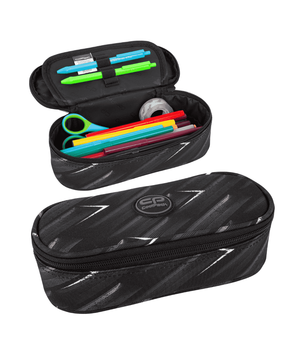 Pi&oacute;rnik szkolny z klapką CoolPack CP CAMPUS BLACKBOARD czarny etui dla nastolatka