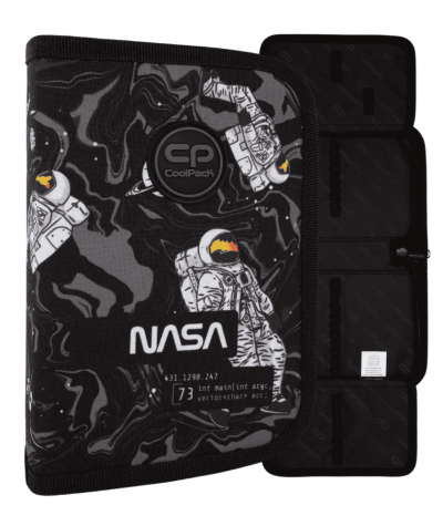 Pi&oacute;rnik szkolny rozkładany CoolPack CLIPPER ASTRONAUT bez wyposażenia z astronautą NASA czarny