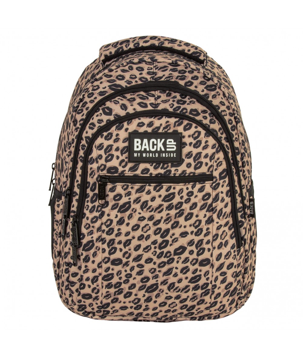 Modny plecak z kieszenią z przodu