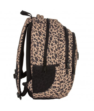 Plecak z 3 komorami i kieszenią z boku