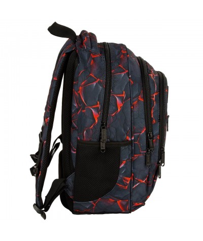 Bok plecaka BackUP z lawą, kieszeń z boku, 3 komory