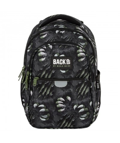 czarny plecak w szpony dla 1 klasy