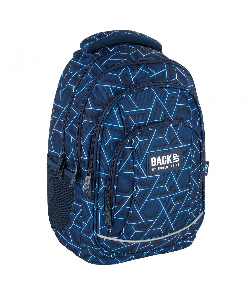 Plecak do szkoły granatowy ze wzorem