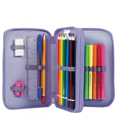 pi&oacute;rnik dla dziewczynki z wyposażeniem fioletowy