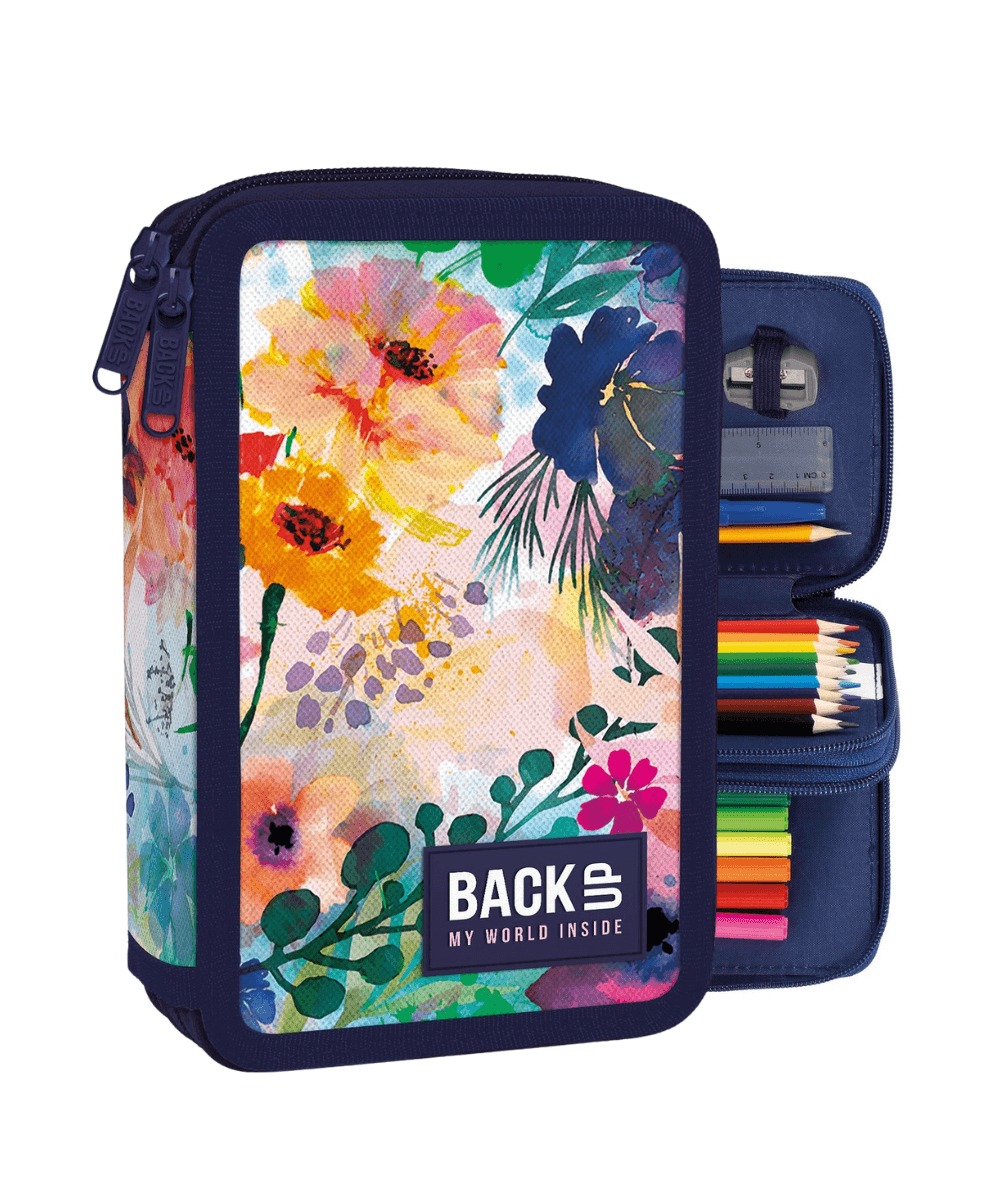 pi&oacute;rnik z wyposażeniem w kwiaty