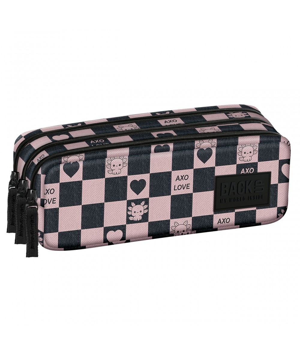 pi&oacute;rnik z 3 komorami w szachownice i serca