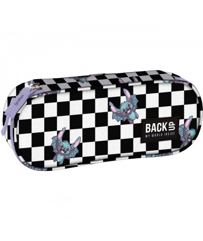 Pi&oacute;rnik z niebieskimi nietoperzami zabawny wz&oacute;r