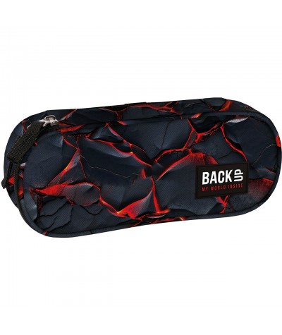 Ciekawy pi&oacute;rnik z pękającą skorupą i wydostającą się lawą