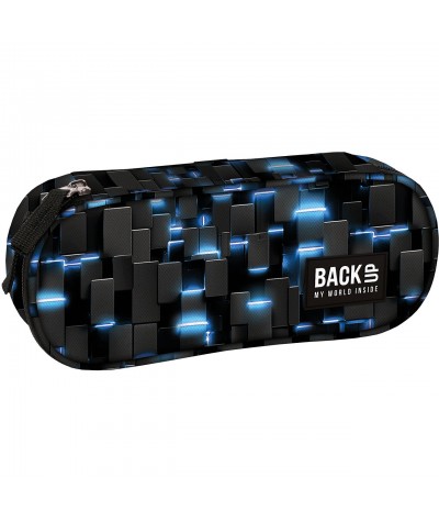 pi&oacute;rnik w piksele z niebieskim efektem świelnym