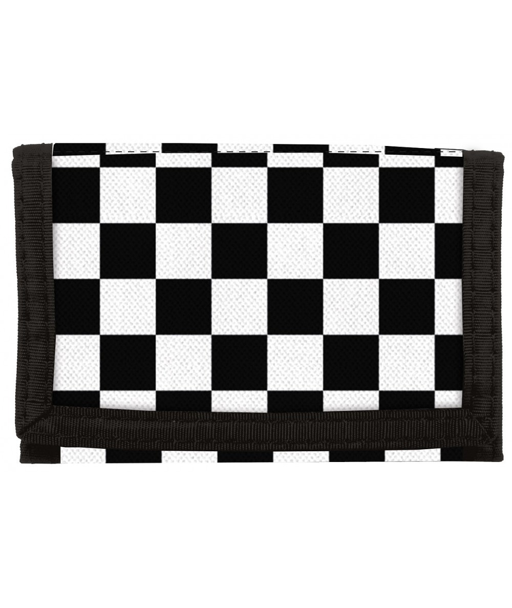 portfel dla dziecka czarno-biały na rzep