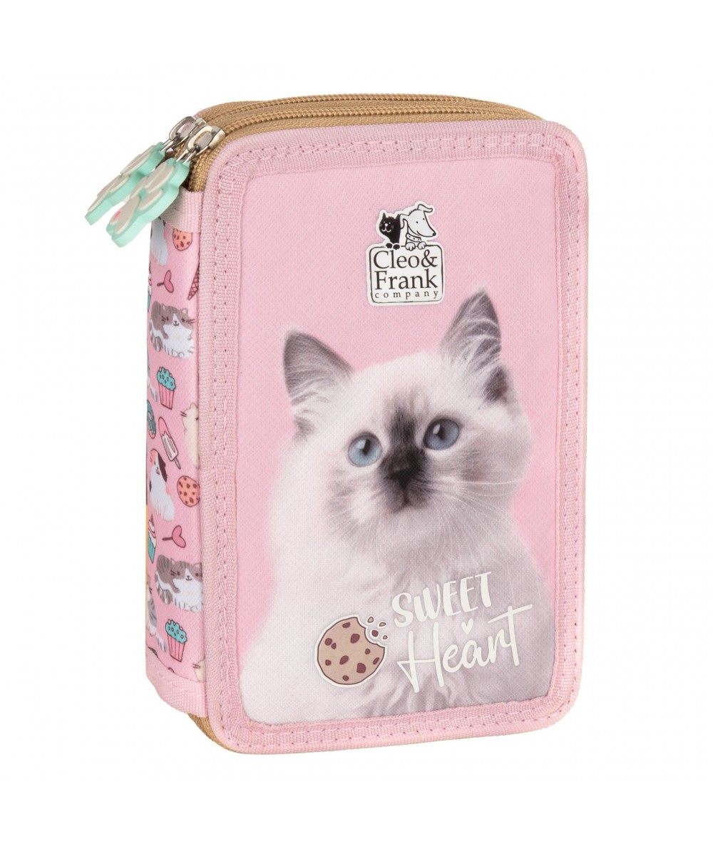 pi&oacute;rnik z białym kotkiem DWUKOMOROWY WYPOSAŻENIE