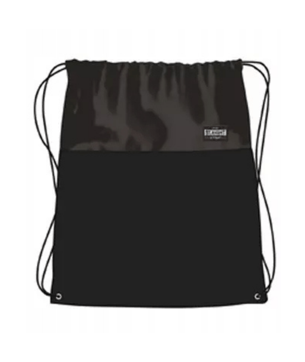 Gładki worek na wf czarny ST.BLACK ST.RIGHT