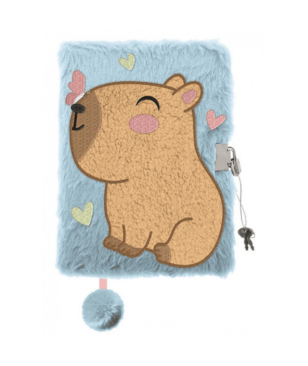 Pluszowy NOTES pamiętnik z kapibarą ST.MAJEWSKI