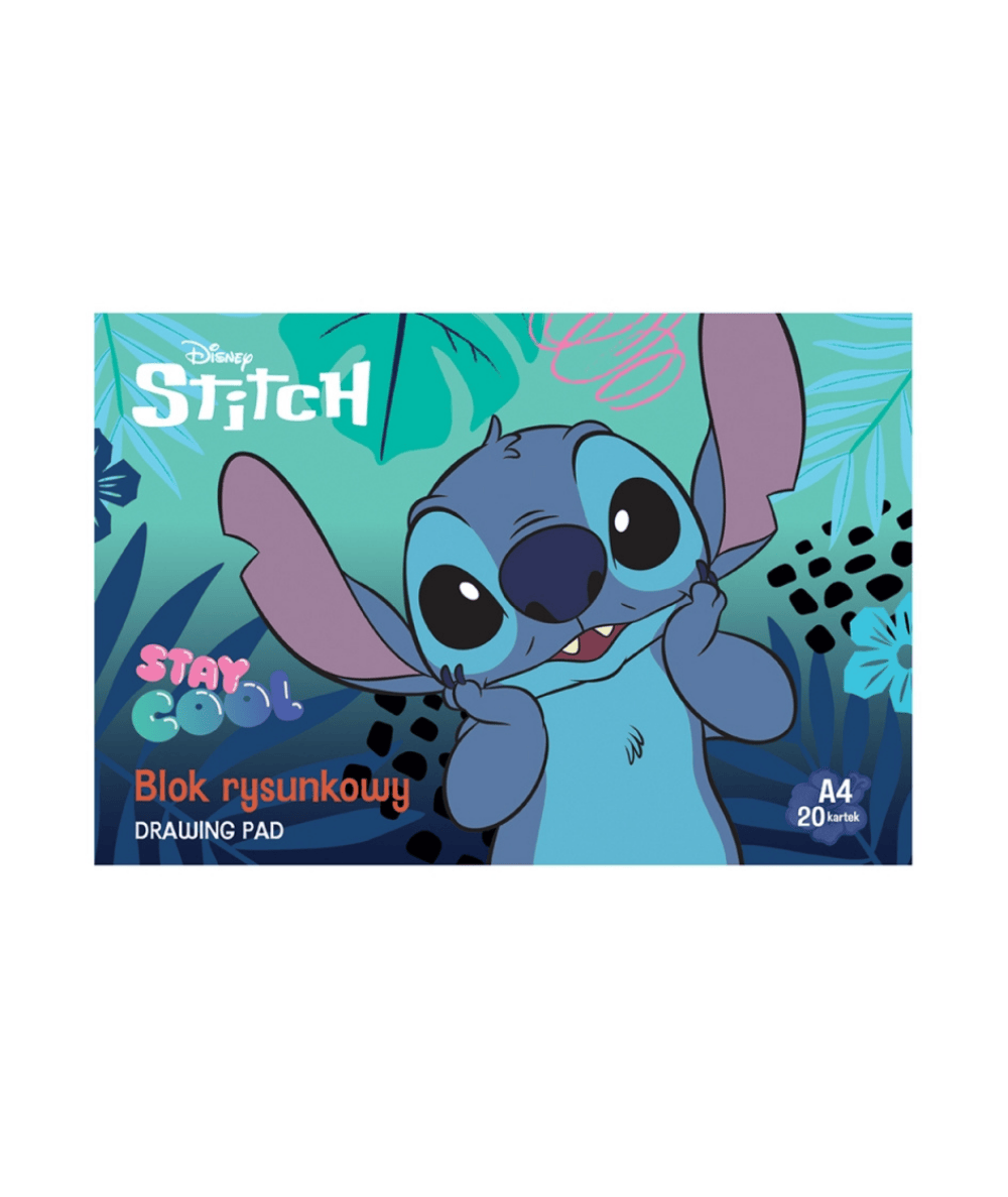Blok rysunkowy ze sticzem Stitch Majewski 20 kartek
