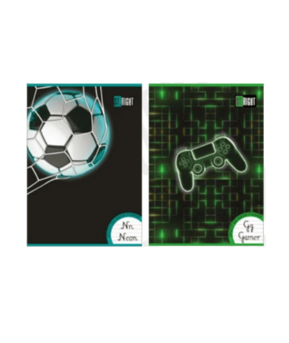 Pierwszy zeszyt dziecka NEON SOCCER NEON PAD ST.RIGHT