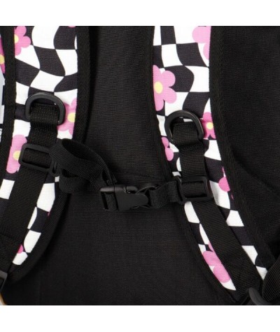 Plecak dla nastolatki z paskiem piersiowym HIT SZACHOWNICA Incood