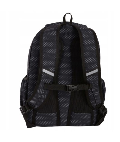 Plecak z paskiem piersiowym czarny w fale PICK COOLPACK