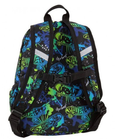Plecak do przedszkola z paskiem piersiowym SKATE NIGHT COOLPACK