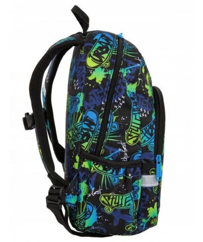 Mały plecak dla chłopca deskorolki skate night COOLPACK TOBY