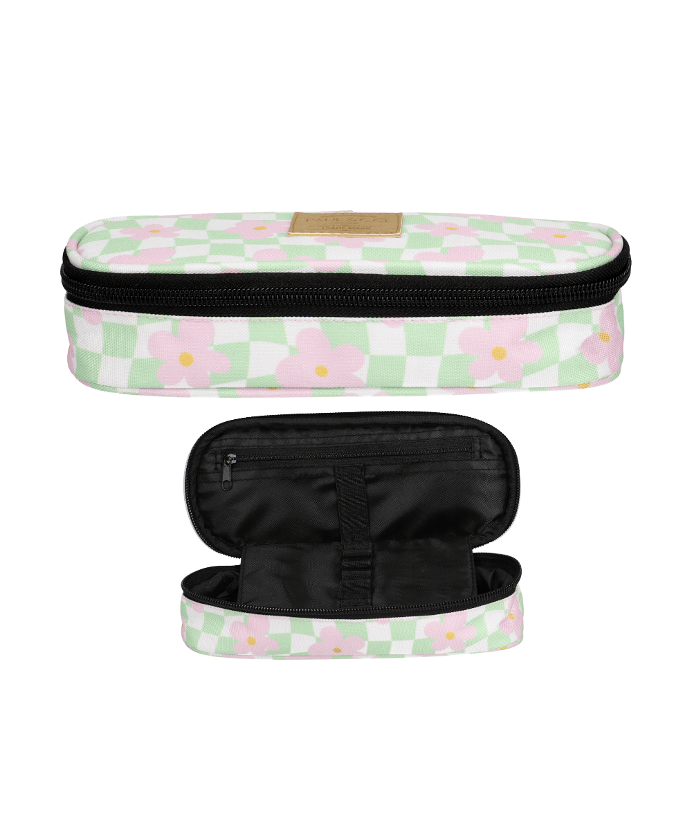 Kompaktowy pi&oacute;rnik z klapką INCOOD szachownica w kwiaty