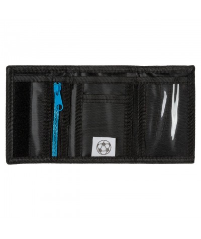Portfel na rzep czarno-niebieski DERFROM Football