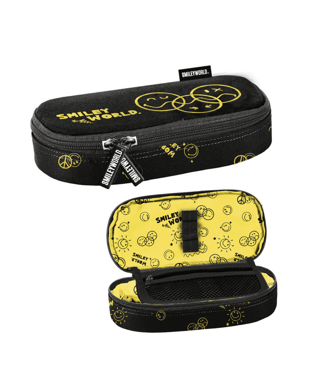 Saszetka z klapką pi&oacute;rnik w emotki SMILEY WORLD PASO BEUNIQ 2025