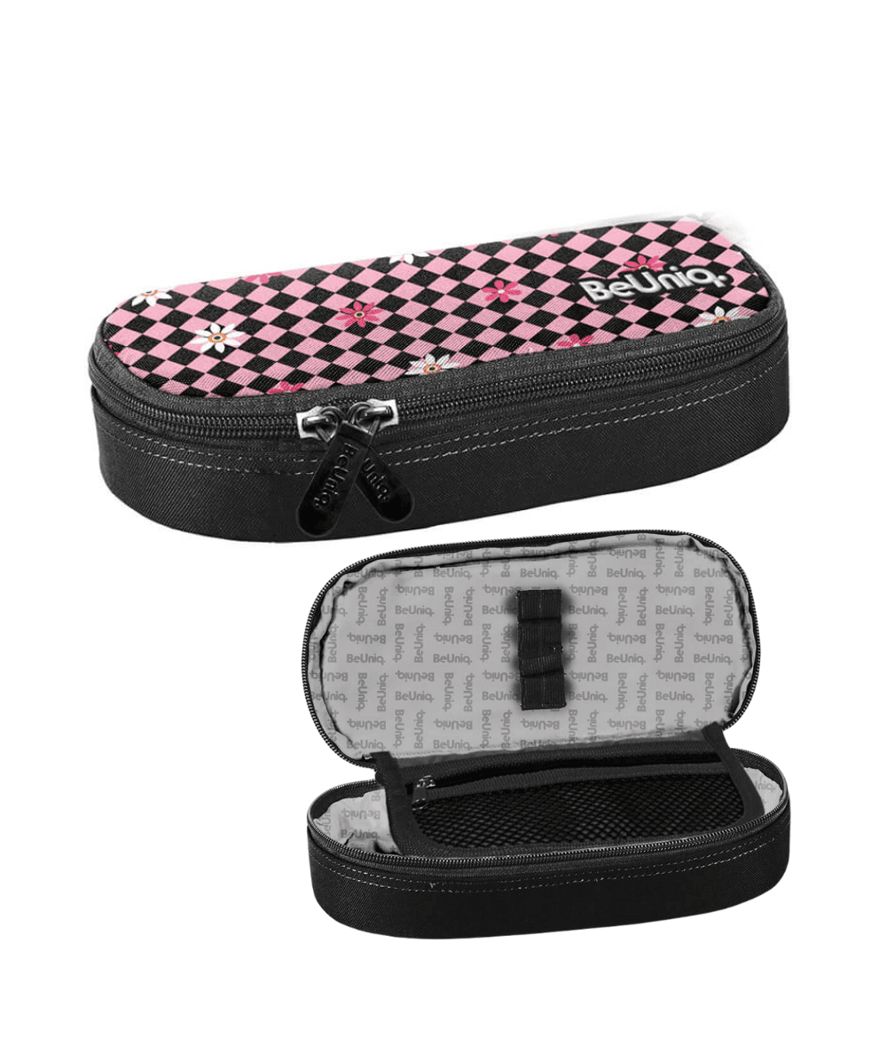 Modny PI&Oacute;RNIK DLA NASTOLATKI szachownica kwiatki Beuniq Paso