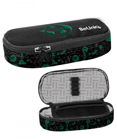 Czarny pi&oacute;rnik dla nastolatka z zielonym kosmitą BeUniq PASO