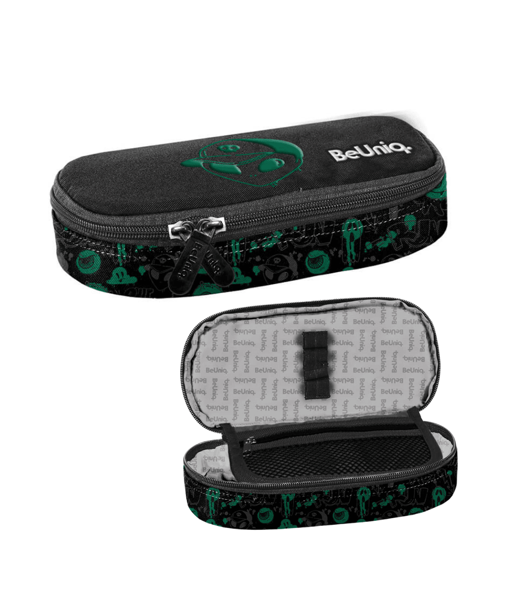 Czarny pi&oacute;rnik dla nastolatka z zielonym kosmitą BeUniq PASO