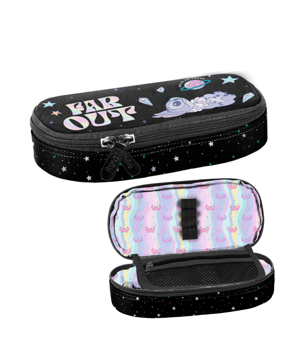 Czarny pi&oacute;rnik ze stitchem sticz galaxy PASO BeUniq