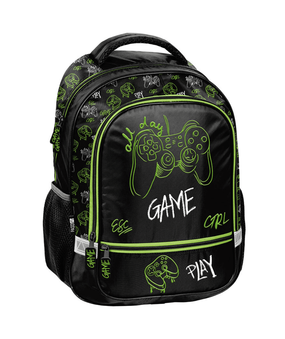 Czarny plecak z padem dla chłopca PASO