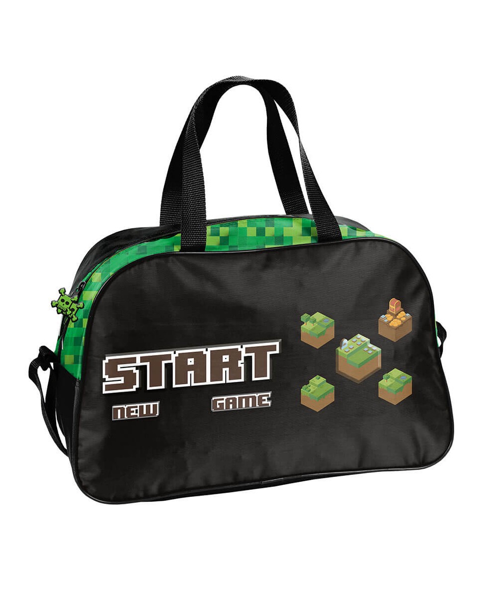 Torba sportowa z minecraftem w piksele PASO