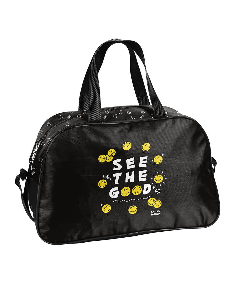 Czarna torba w emotki PASO