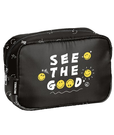 czarna kosmetyczka w emotki PASO