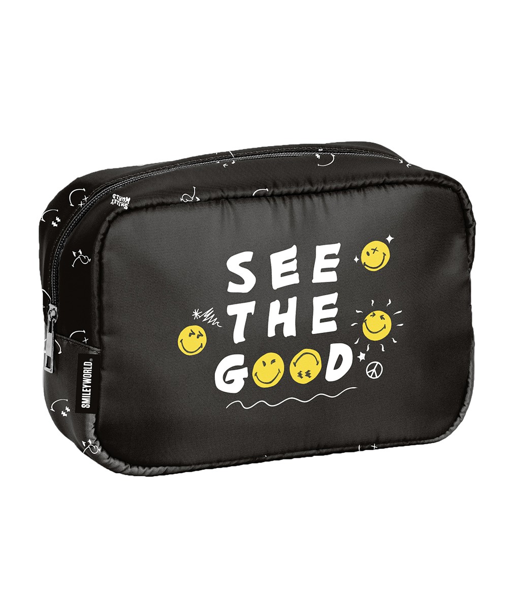 czarna kosmetyczka w emotki PASO