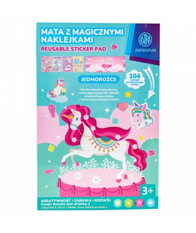 Naklejki elektrostatyczne JEDNOROŻEC ASTRA