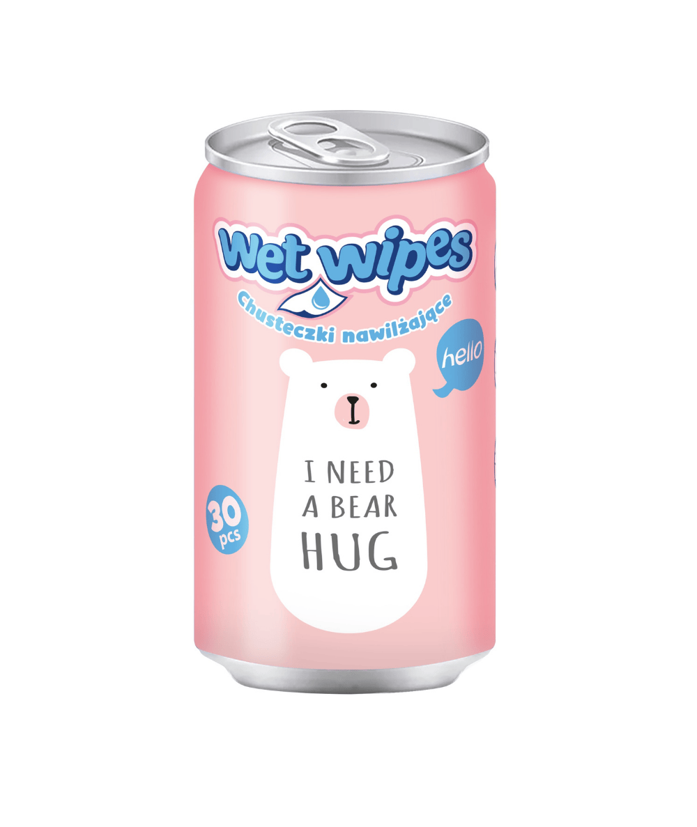 Chusteczki nawilżane do plecaka torby w puszce ASTRA CARE