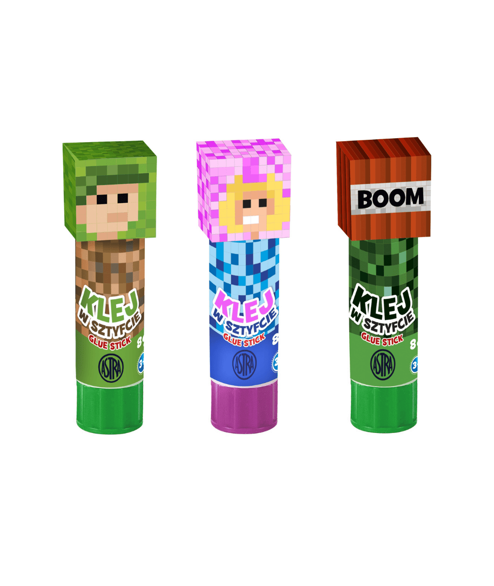 Klej szkolny Minecraft ASTRA