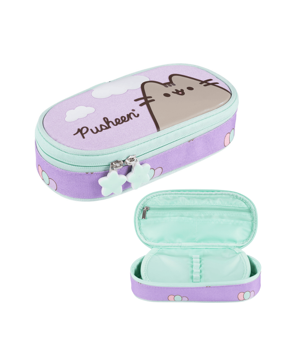 Pi&oacute;rnik usztywniony z klapką PUSHEEN VIOLET fioletowy St.Majewski