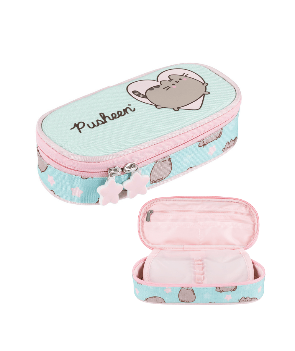 Miętowa saszetka PUSHEEN MINT z klapką majewski