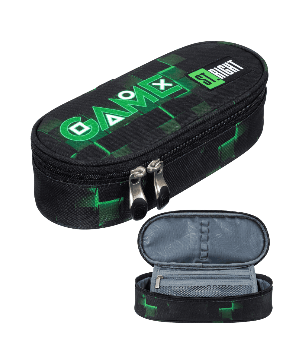 Piórnik green game z klapką ST.RIGHT