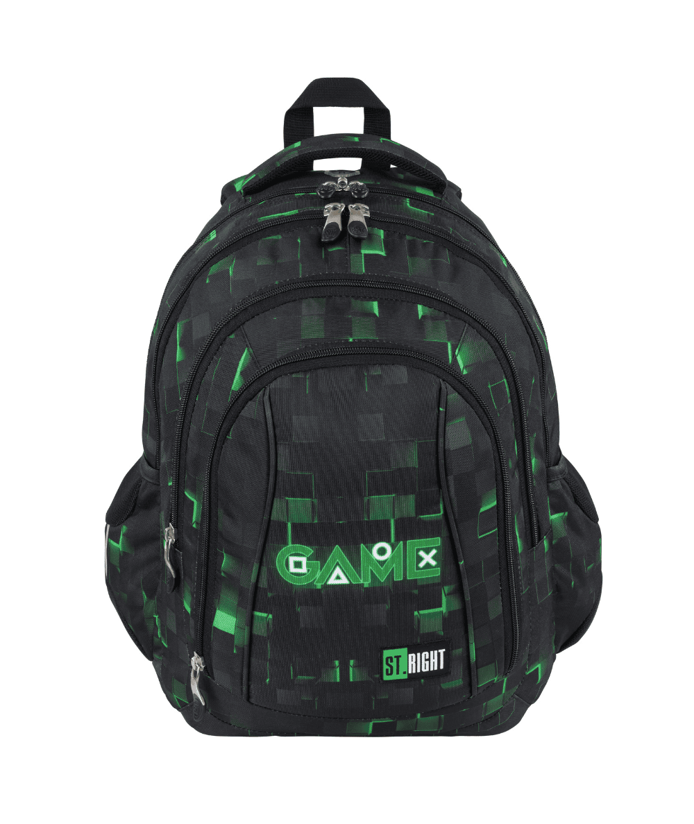 Plecak dla nastolatka w piksele GREEN GAME ST.RIGHT