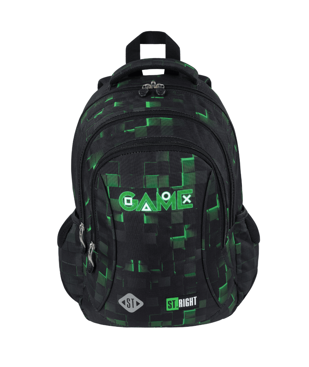Plecak do 1 klasy w piksele lekki mały GREEN GAME ST.RIGHT