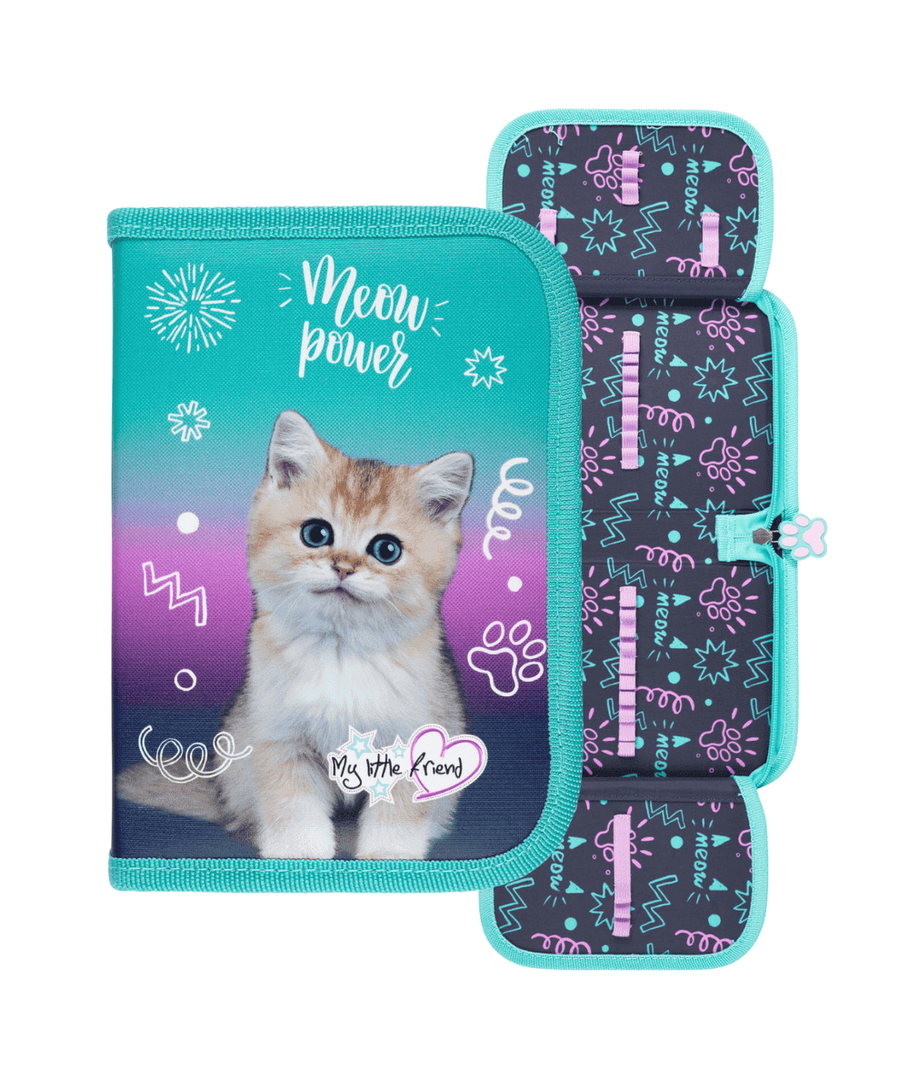 Pi&oacute;rnik dwuklapkowy z kotkeim PARTY KITTY STMAJEWSKI