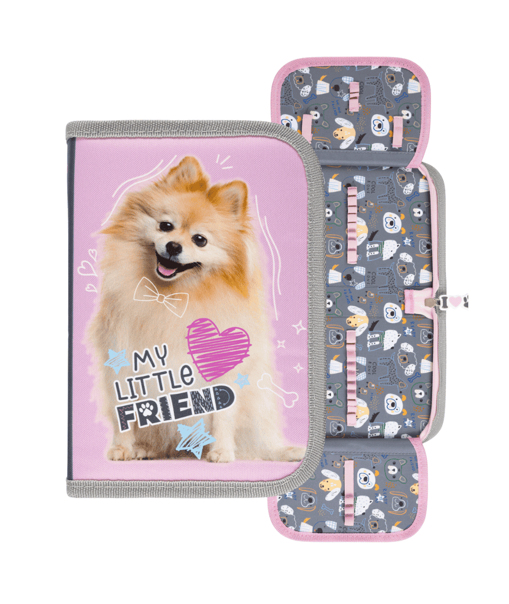 R&oacute;żowy pi&oacute;rnik jednokomorowy z piesiem ST.MAJEWSKI