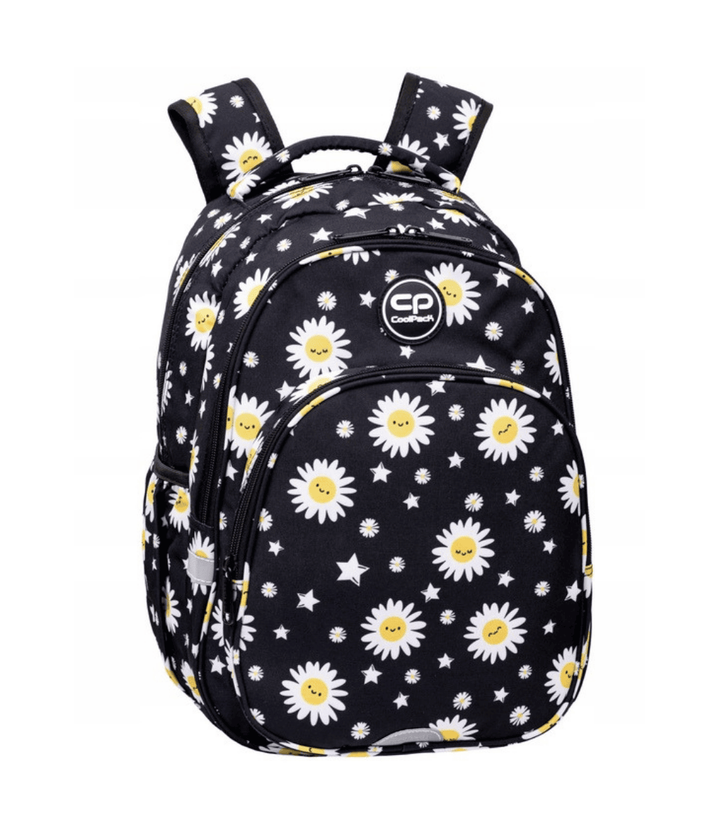 Plecak w stokrotki czarny DAISY BLACK COOLPACK