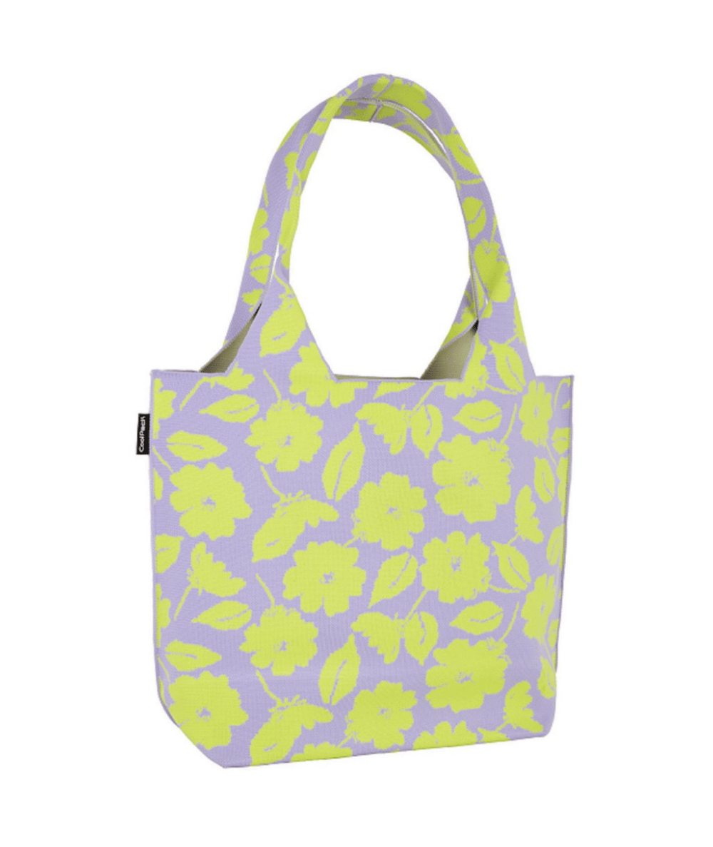 Fioletowa torba FLORES LILA w kwiaty szoperka CoolPack